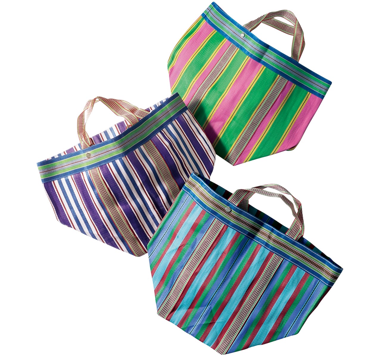 ne Quittez pas（ヌキテパ）MULTI STRIPE MESH WIDE TOTE BAG