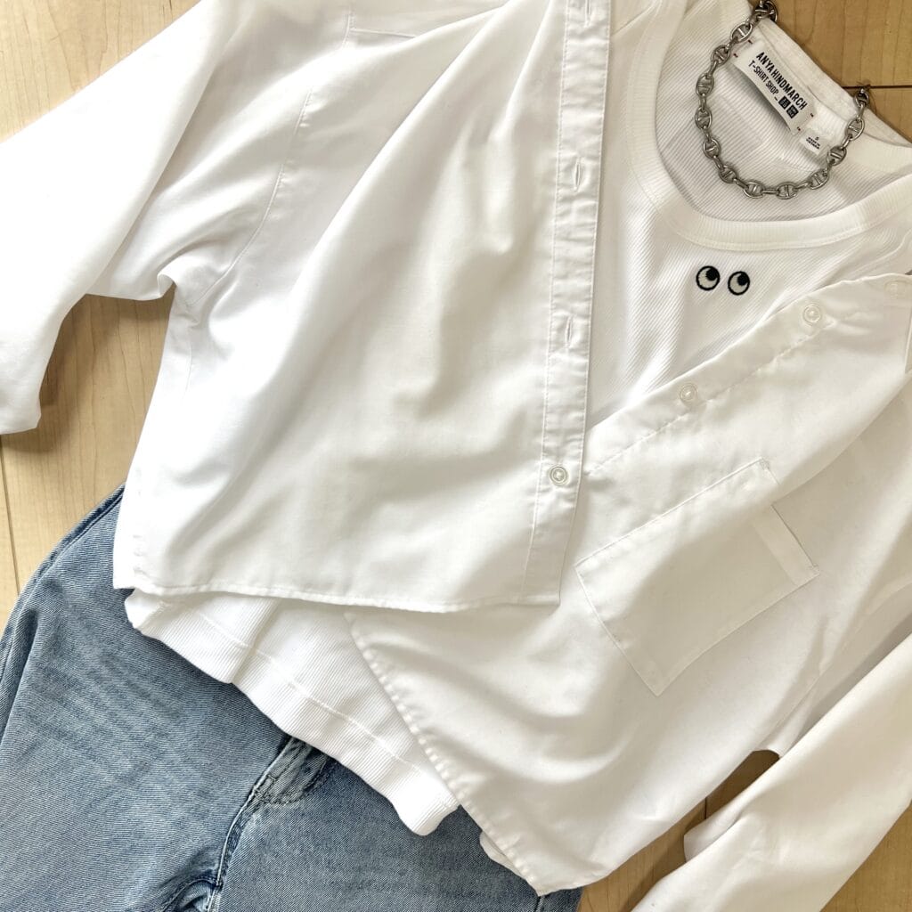 ユニクロ　アニヤ　コーディネート