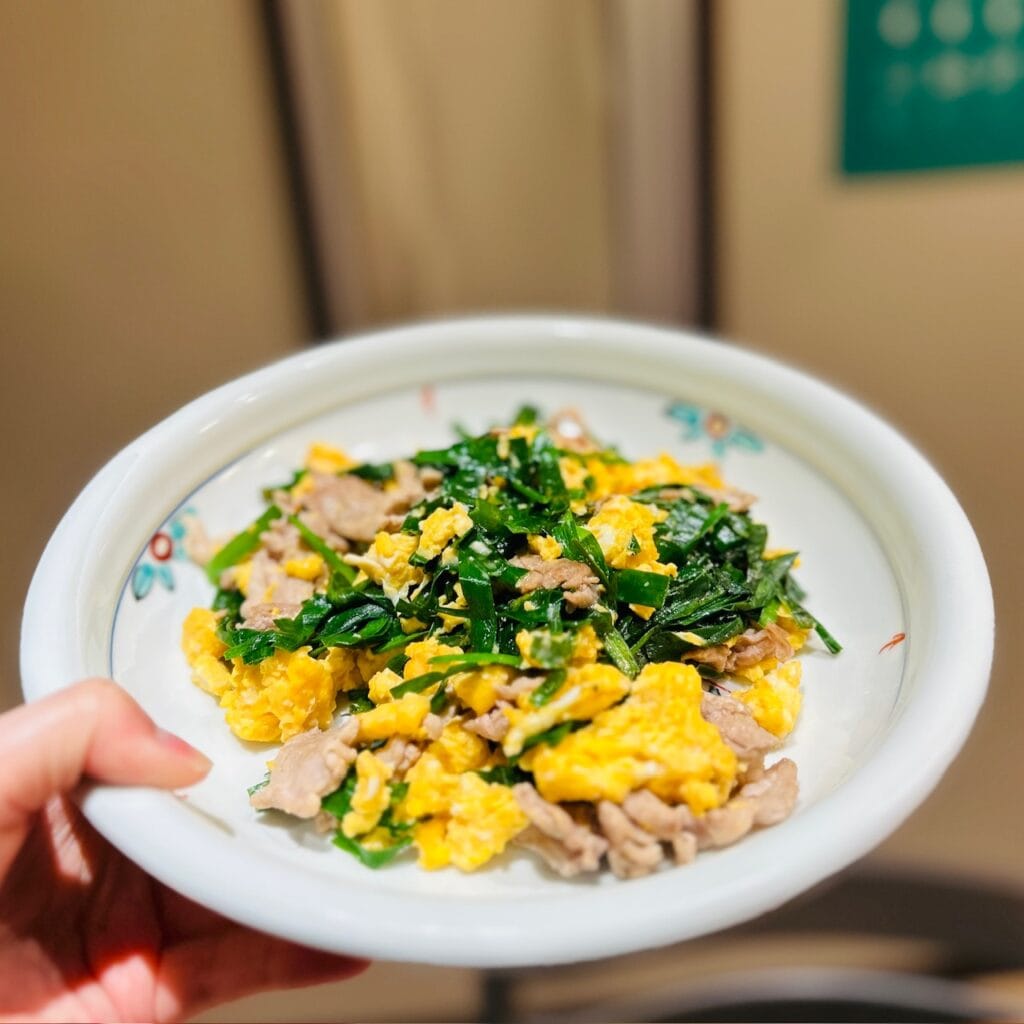 LEE100人隊が作った、「ボウルで作るにら玉」