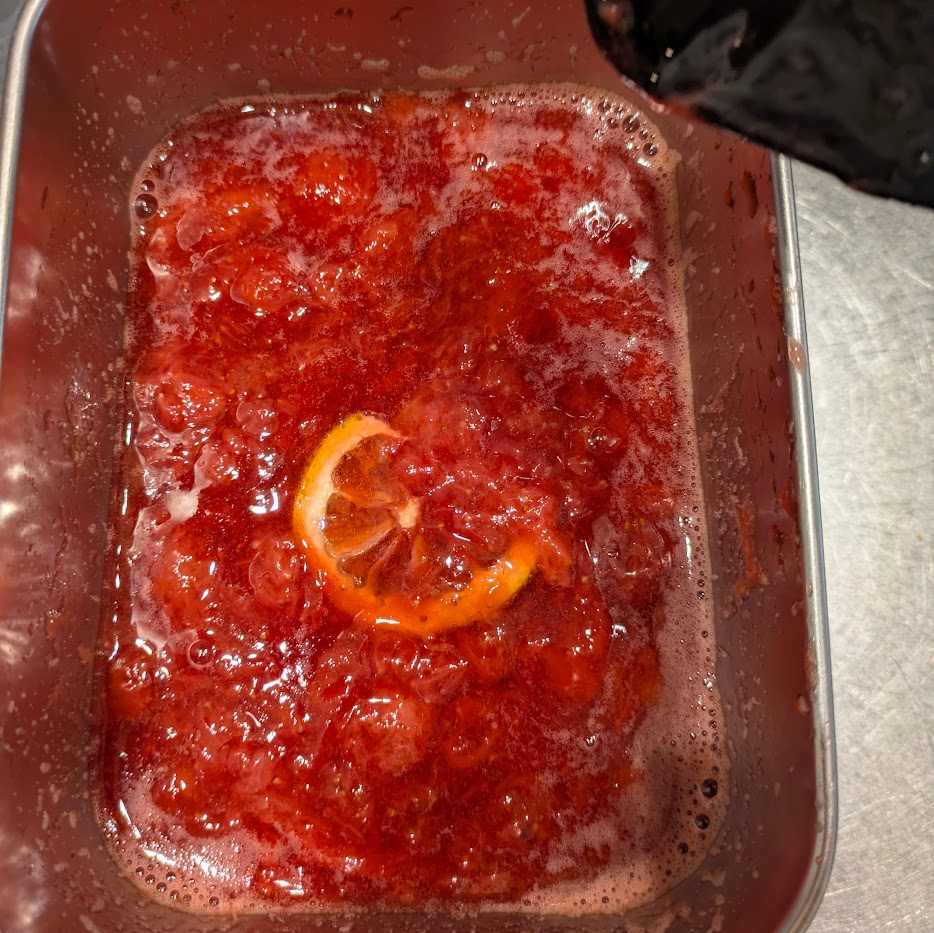 苺ソース完成 レモネード隠し味 コポレシピ