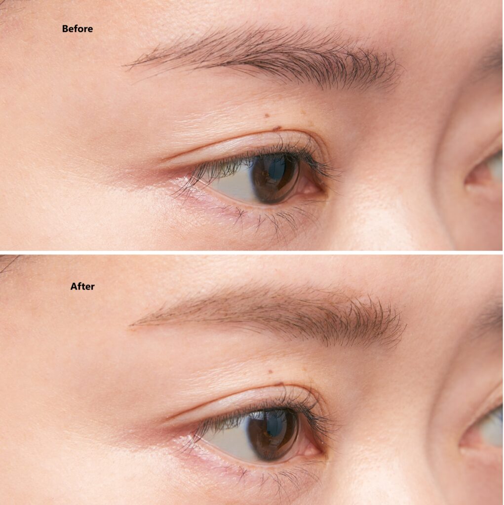 フラッフデザイン アイブロウカラーをお試ししたBefore→After