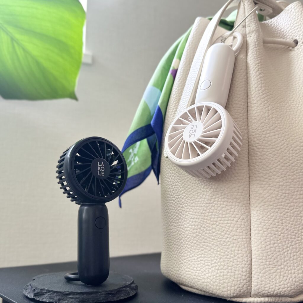 LAKOLE(ラコレ) カラビナ付ハンディファン