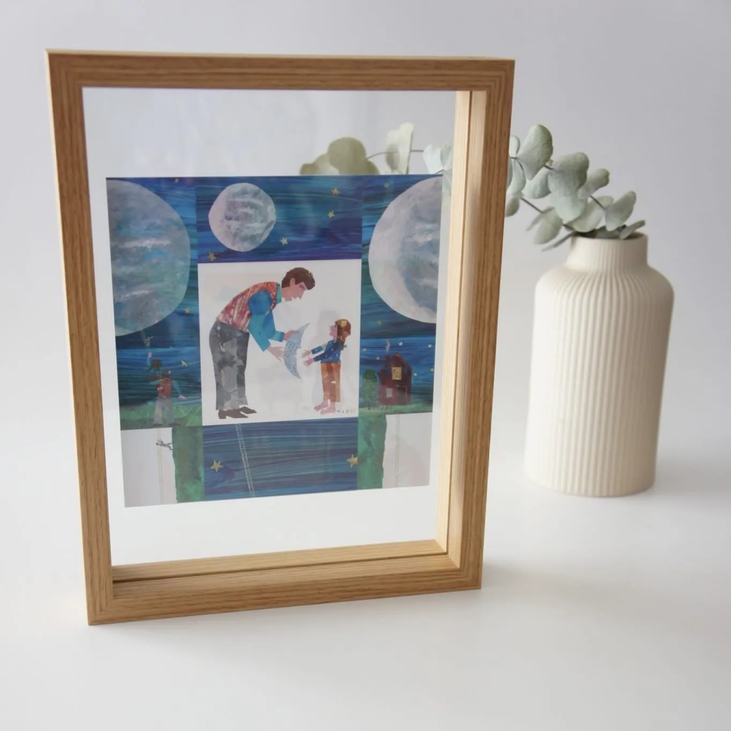 スタンダードプロダクツ「フォトフレーム（B6サイズ、木目柄）」