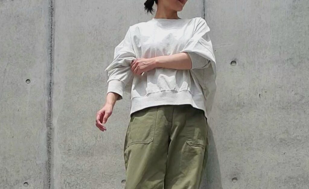 LEPSIM 裾タックプルオーバー