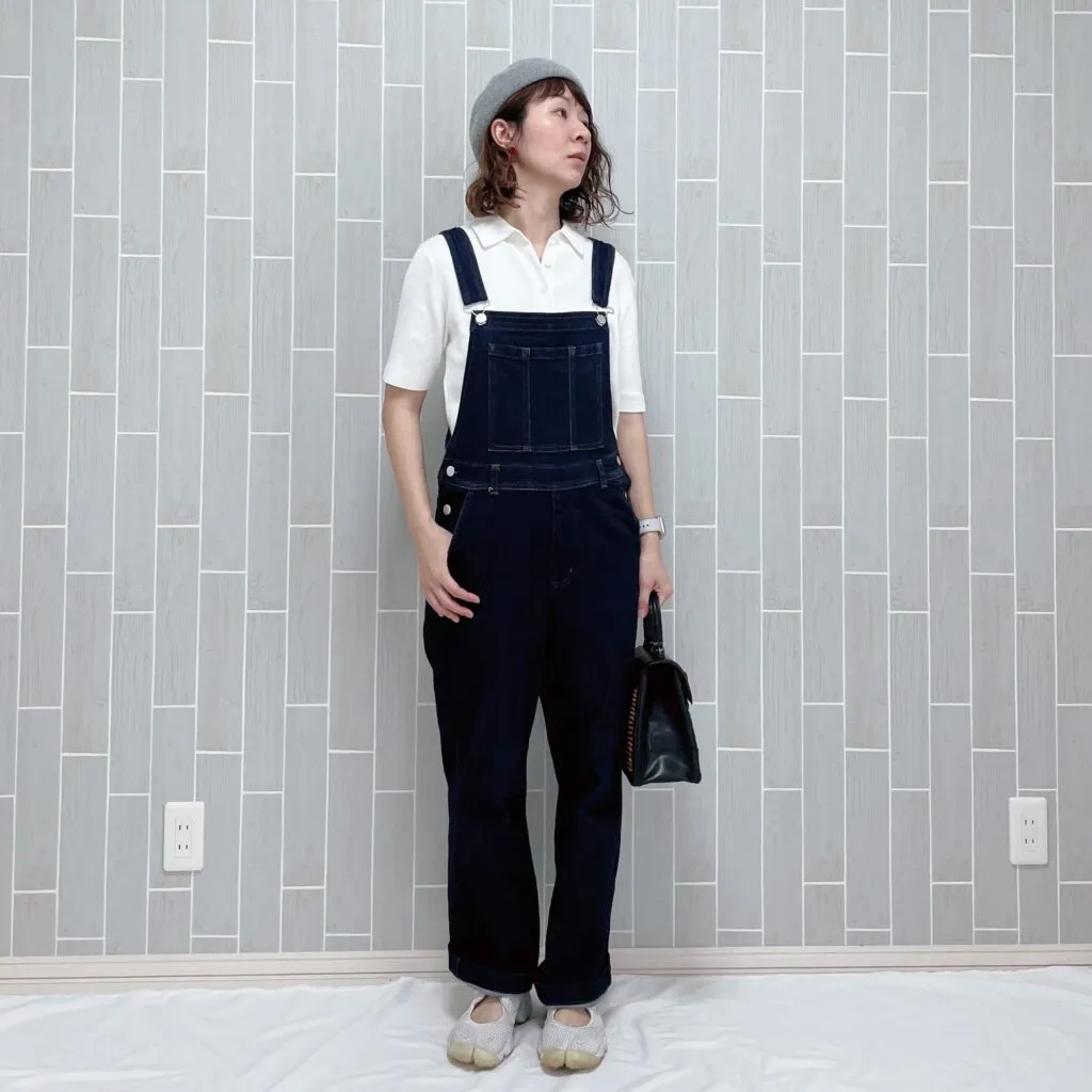 ユニクロ「ポロセーター半袖」のコーデ６