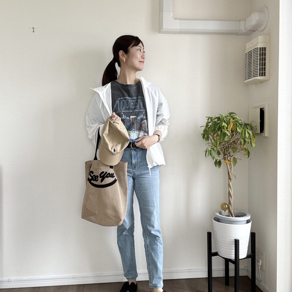 ユニクロ　ポケッタブルUVパーカ