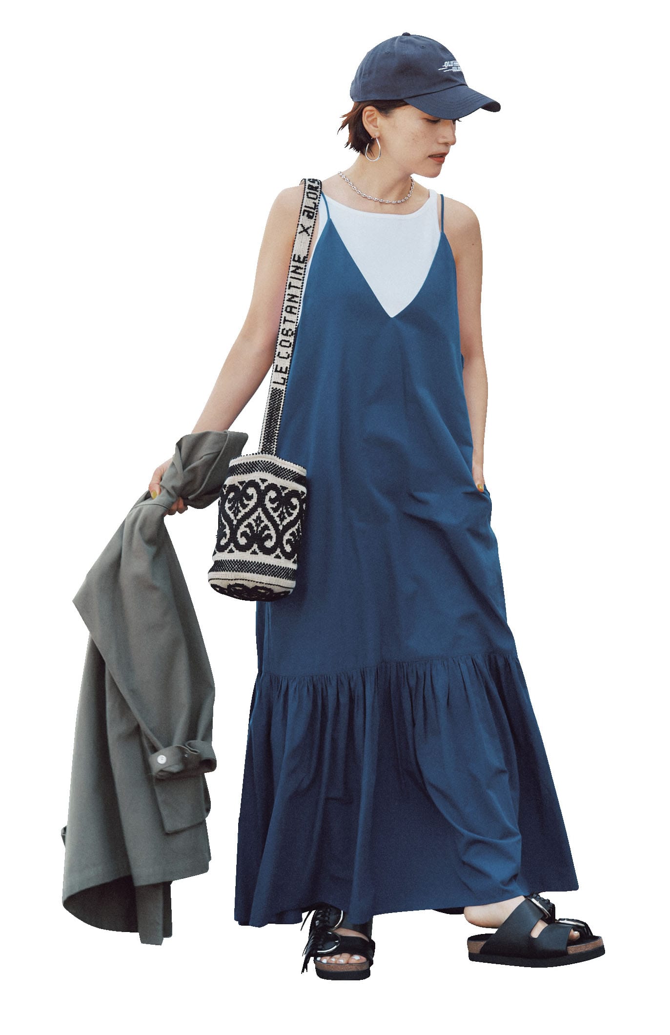 ワンピース￥24200／ショールーム セッション（ノーメント）のコーデ　高山都さん