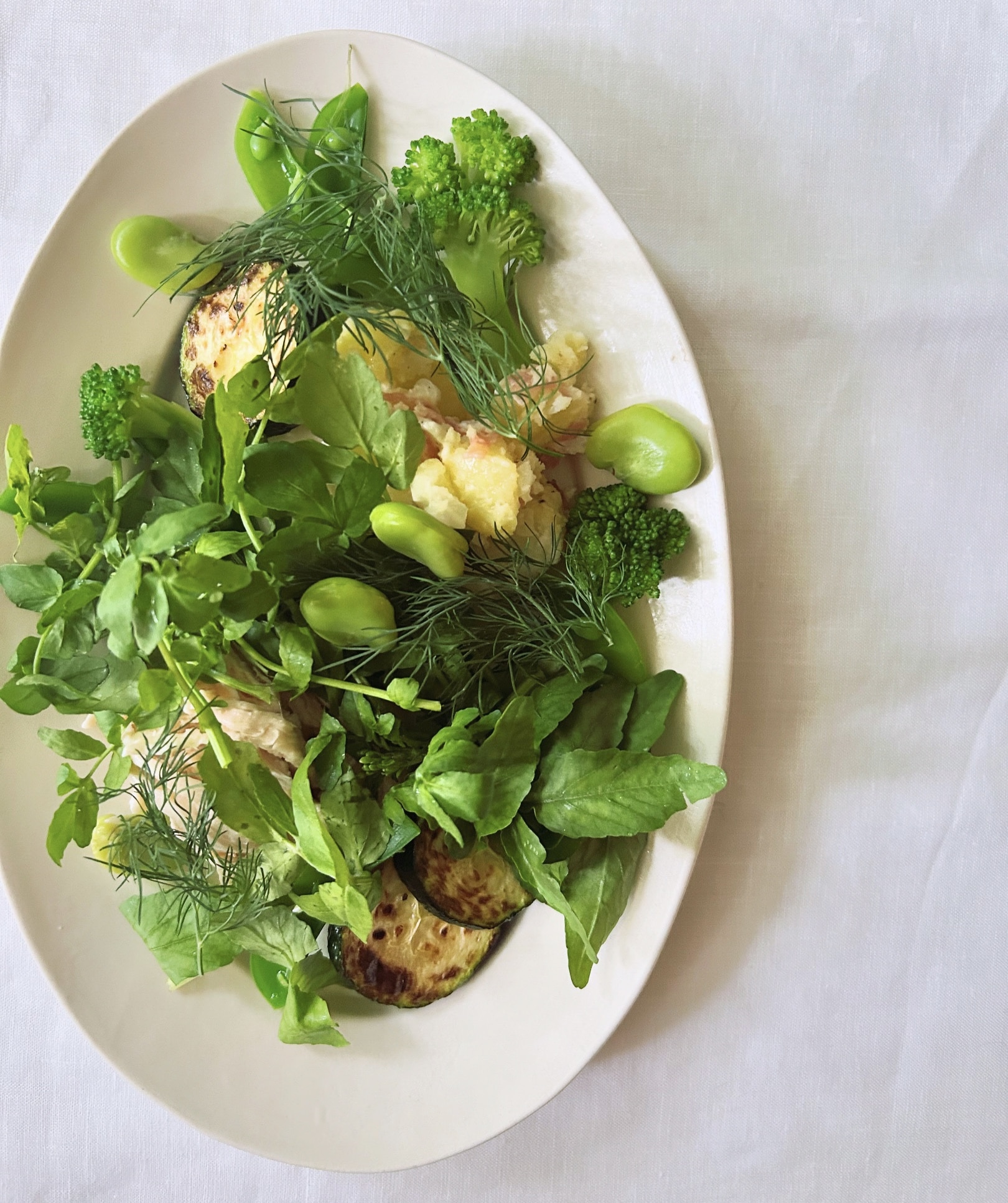 LEE100人隊TBあきさんが作った緑のサラダ