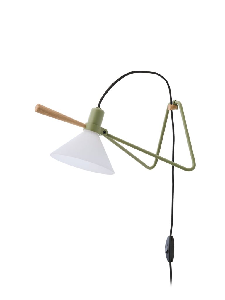 レ・クリントの新作照明「スポット」オリーブグリーン