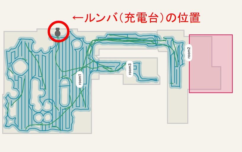 ルンバ ダストコンパクター コンボ 205　マッピング