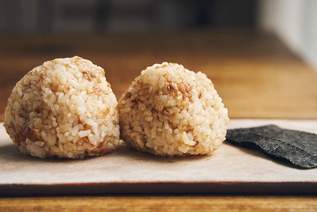 今井真実さん　梅おかかおにぎり