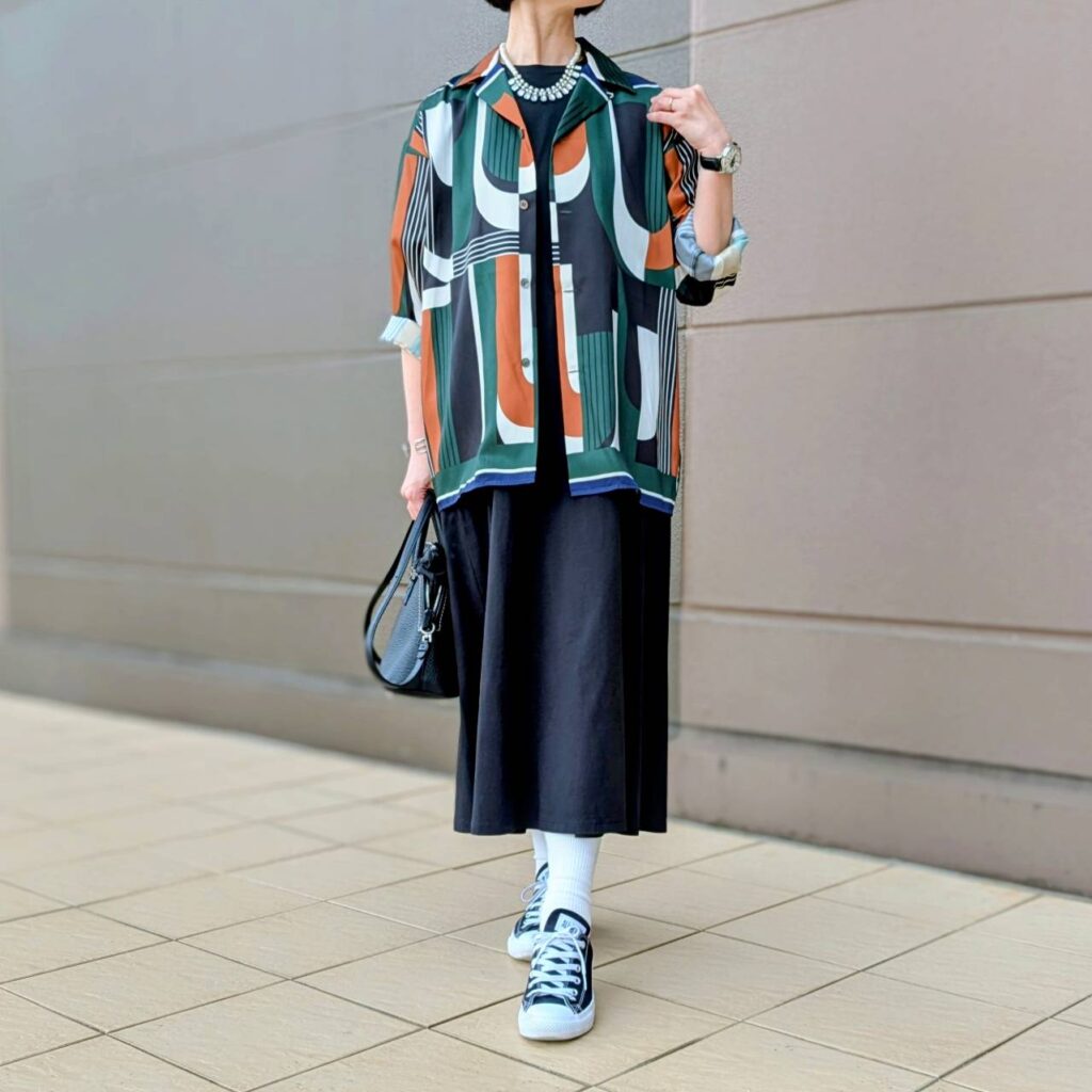 シャツコーデ 30代女子コーデ 40代女子ファッション