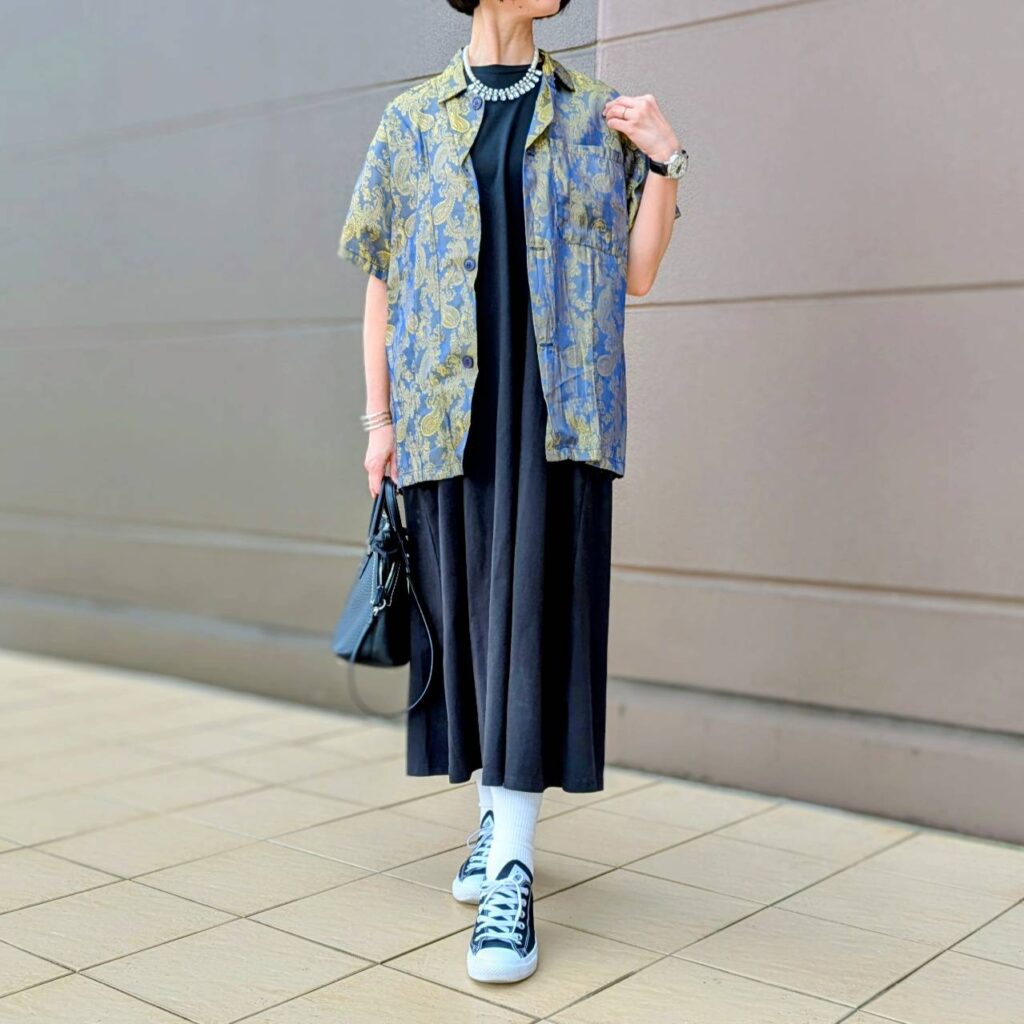 シャツコーデ 30代女子コーデ 40代女子ファッション