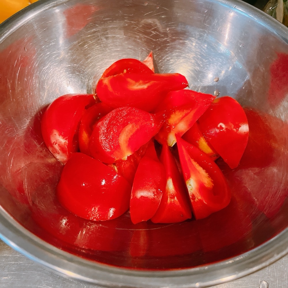トマトマリネ　夏野菜　簡単レシピ