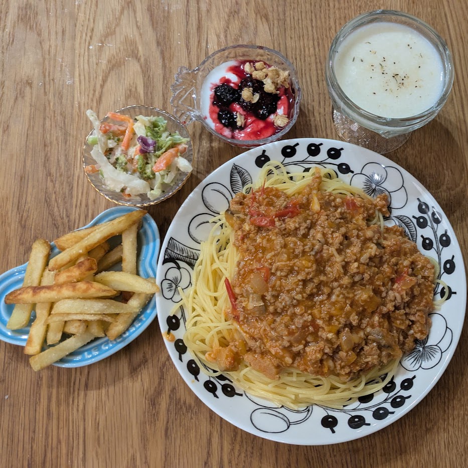 ミートソースランチ　主婦の昼ごはん　コポ飯