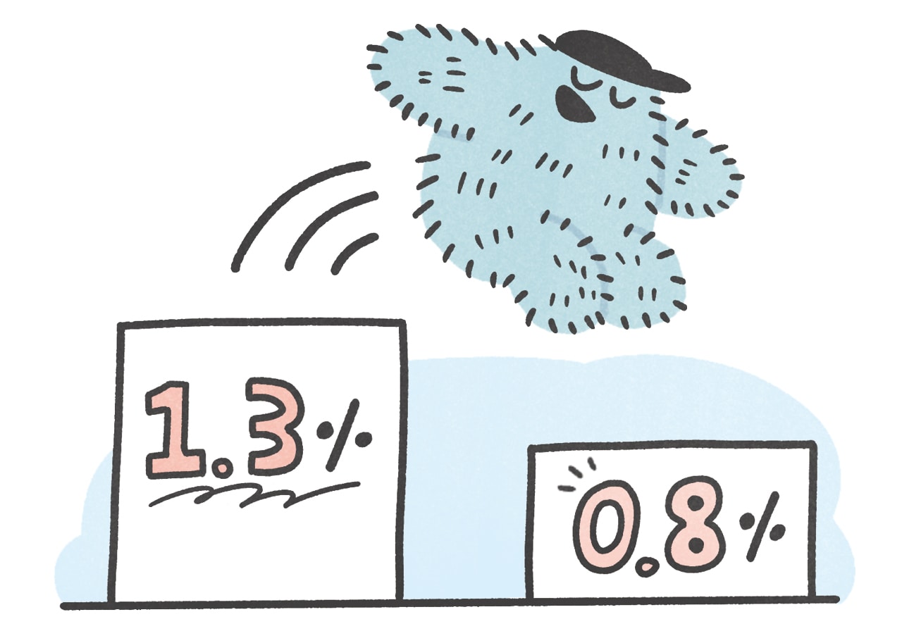 金利の借り換え　イメージイラスト