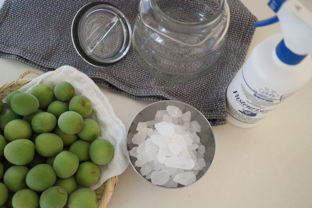 梅しごと　梅　梅シロップ