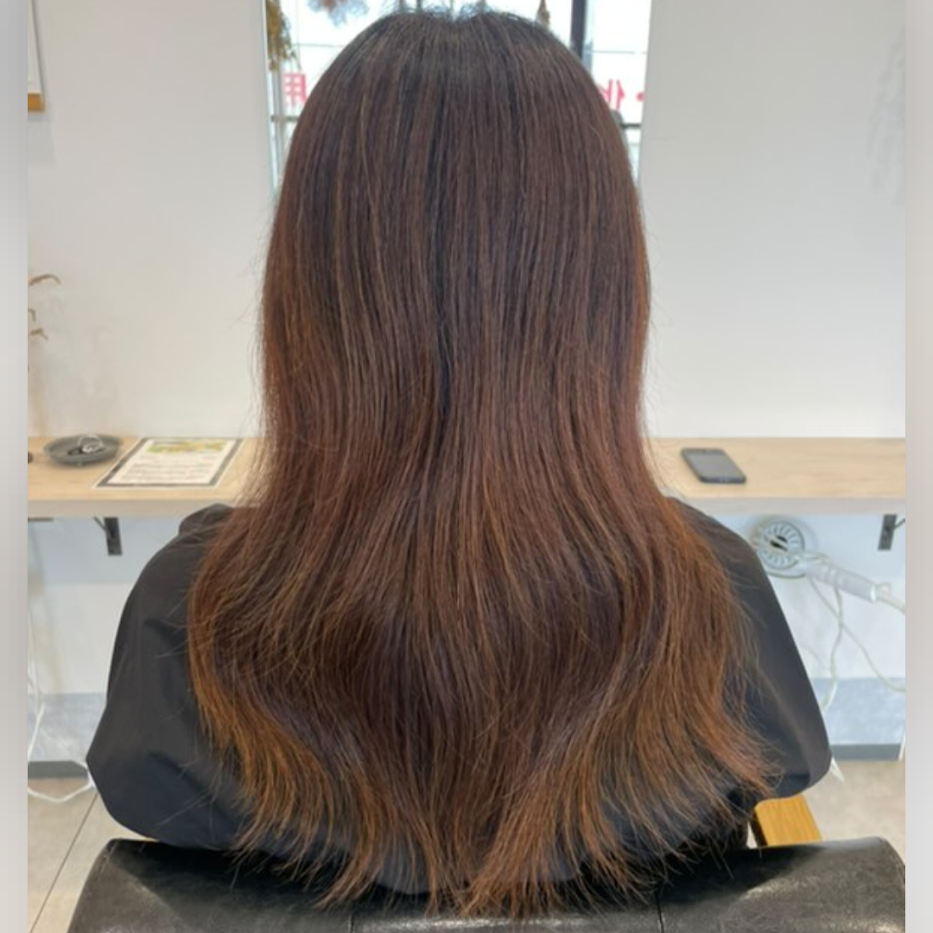 ３か月置き　ヘアケア　４０代ロング