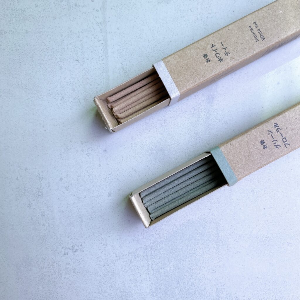 無印良品　お香　ホワイトティー　グリーンフローラル