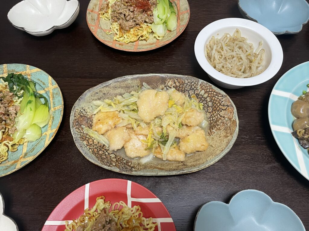 近藤幸子さんレシピ「白菜と鶏むねのしょうが塩炒め」を40代主婦が作ってみた写真【その2】