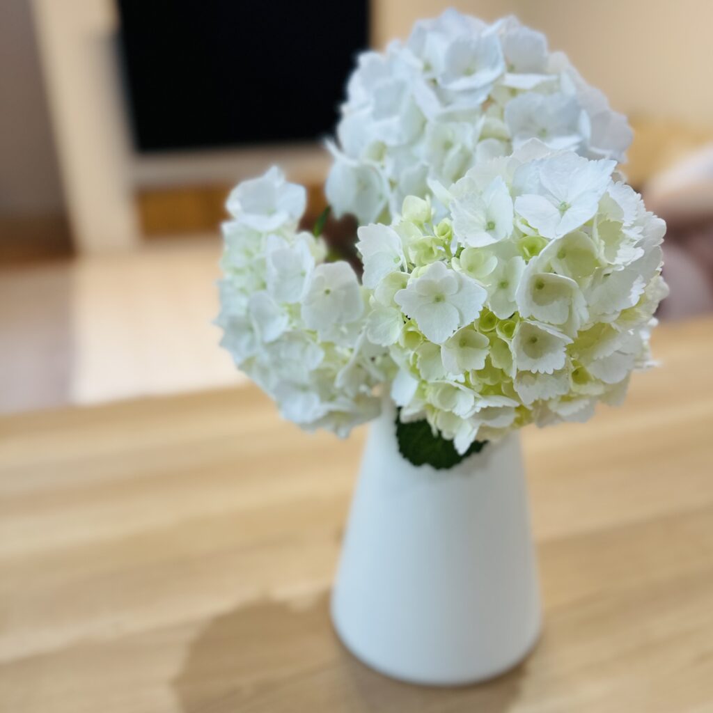 紫陽花　フラワーベース　梅雨