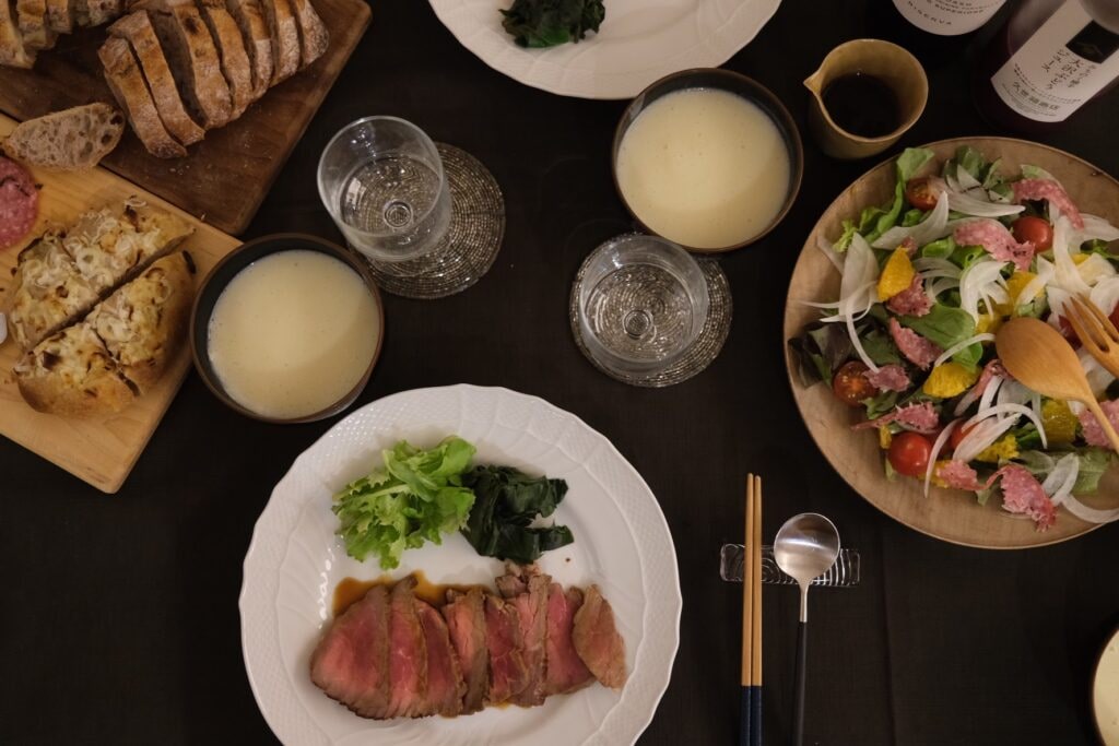 夫の誕生日ごはん