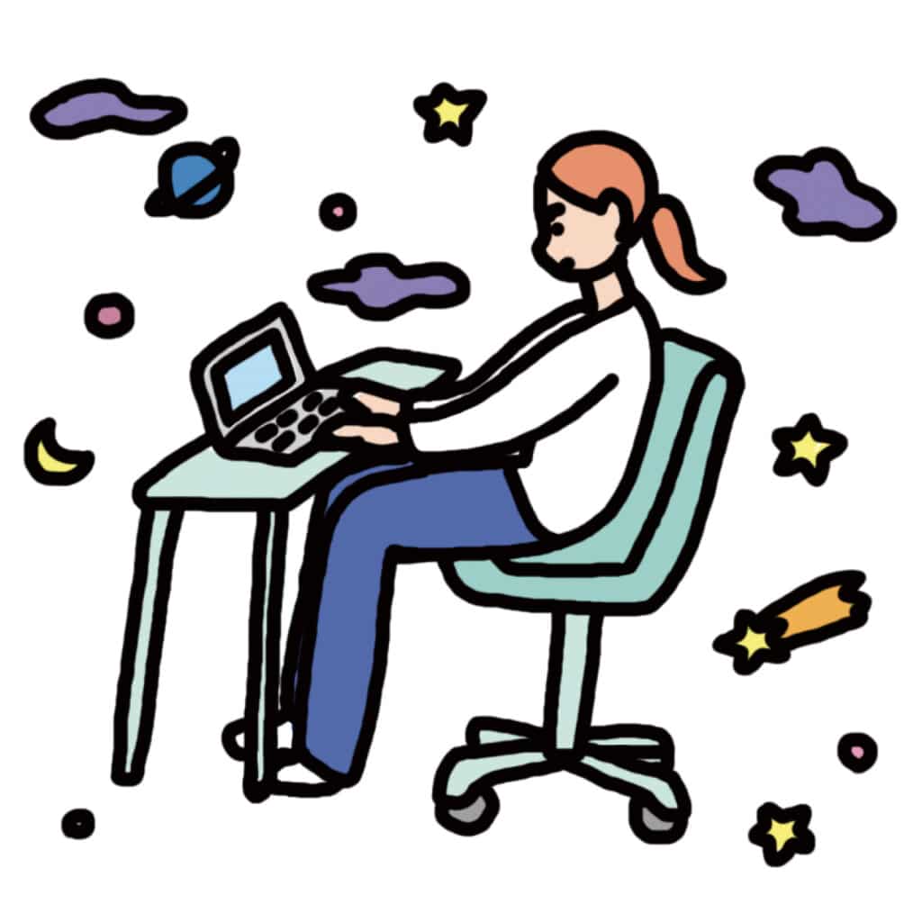 座りっぱなしは、おしりにとっての“宇宙旅行”！ 座っている時間が長いほど、おしりは衰えていきます！