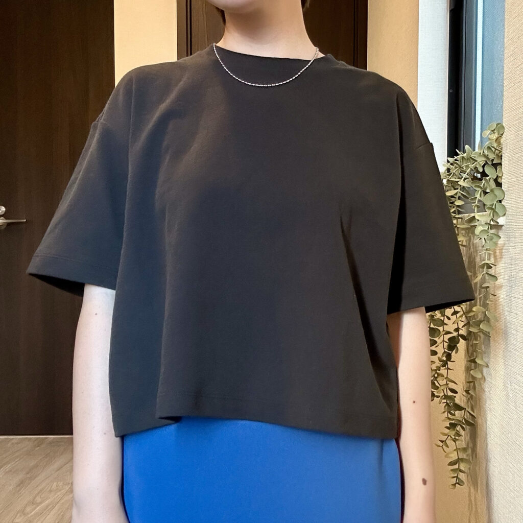 ユニクロのテクスチャージャージーT 30代のTシャツコーデ