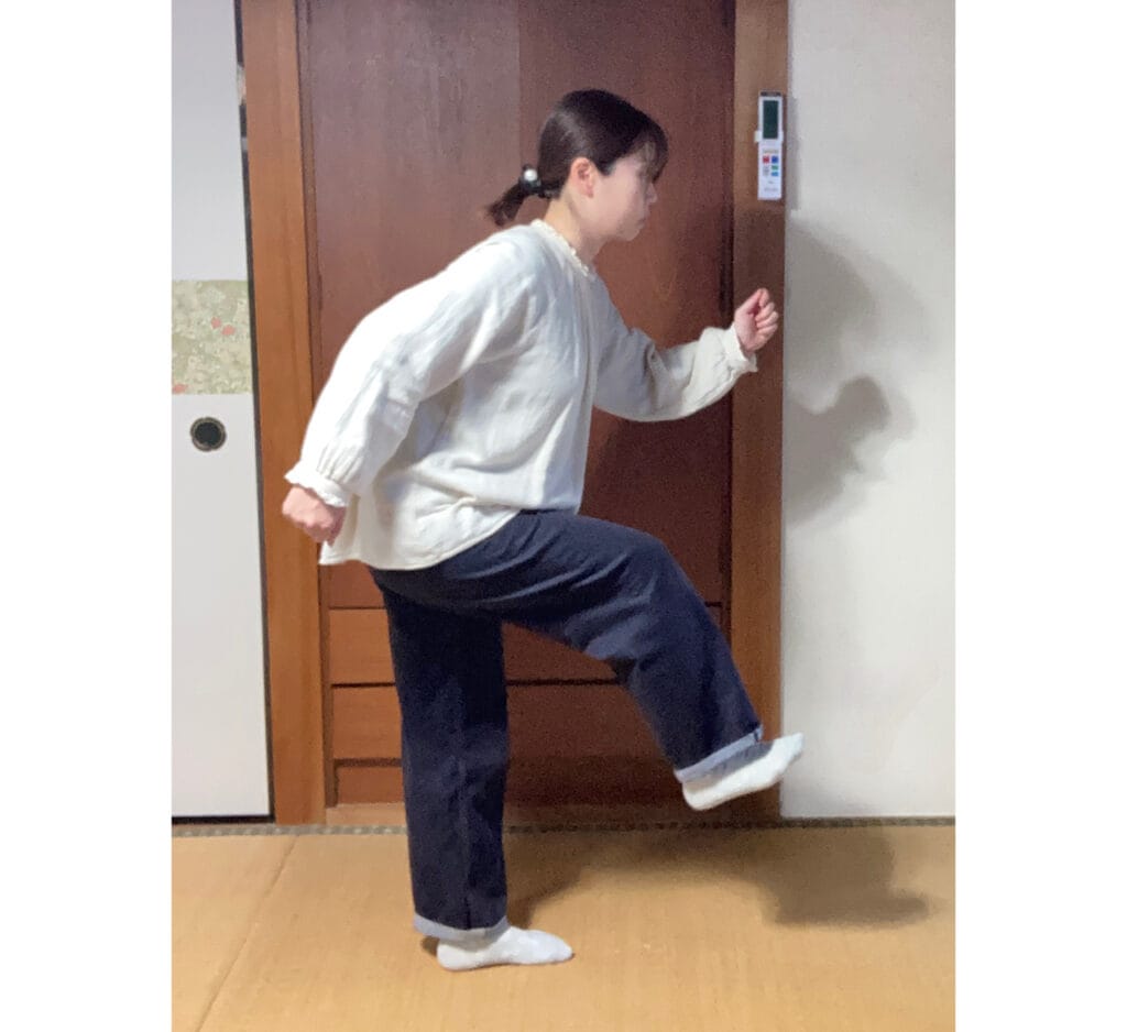 はじめはプルプル震えていたエクササイズ