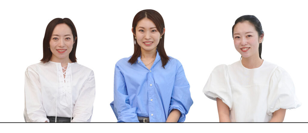 LEE100人隊No.053  ブルーさん、No.042  くみさん、No.100  ちゃみさん