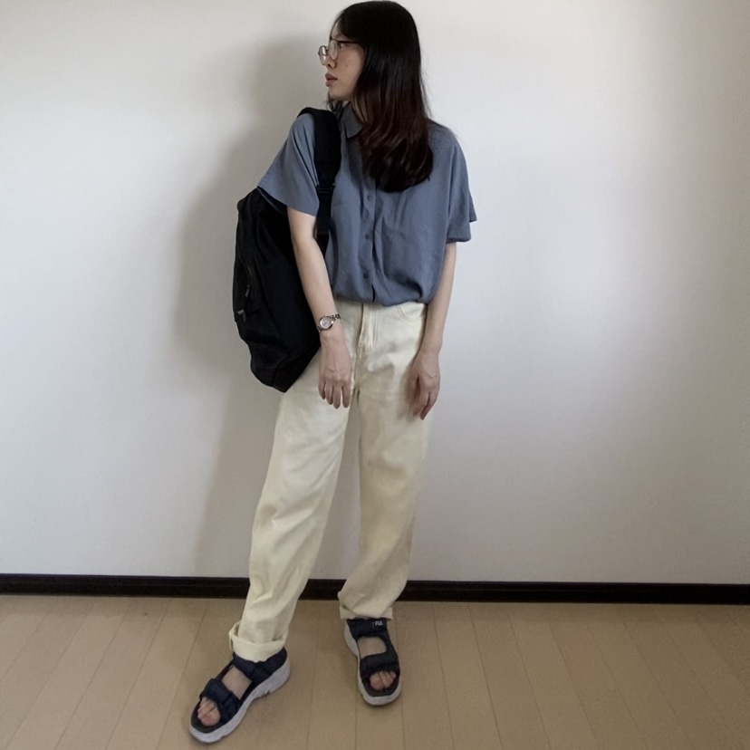 ユニクロ　リュック　デニム