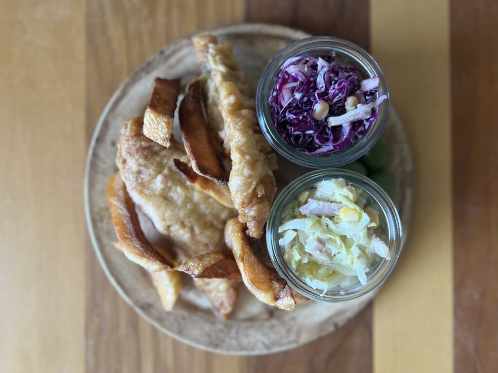 【東京】MALINS「フィッシュアンドチップス」と【LEEレシピ】味がボケない「コールスロー」・ワタナベマキさんレシピを食べました＠沖縄・デパートリウボウ TB icoco