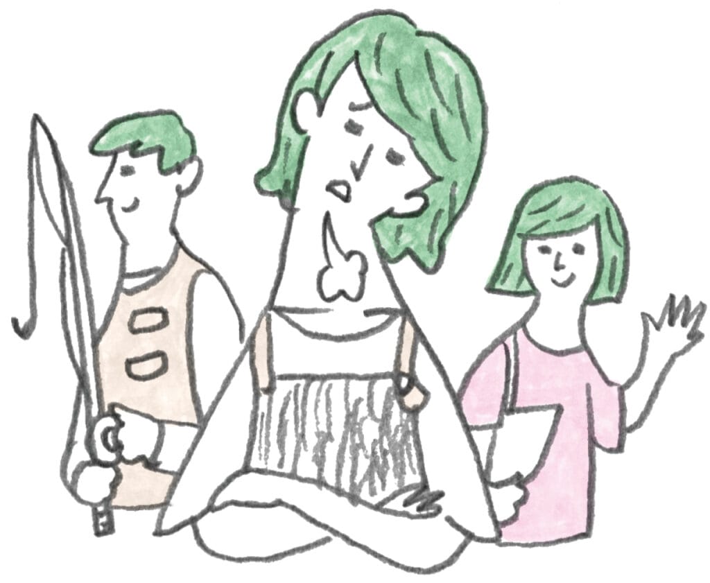 育児や仕事が一段落した読者へ。今、自分自身の人生を考えたときの想いは？イラストカット