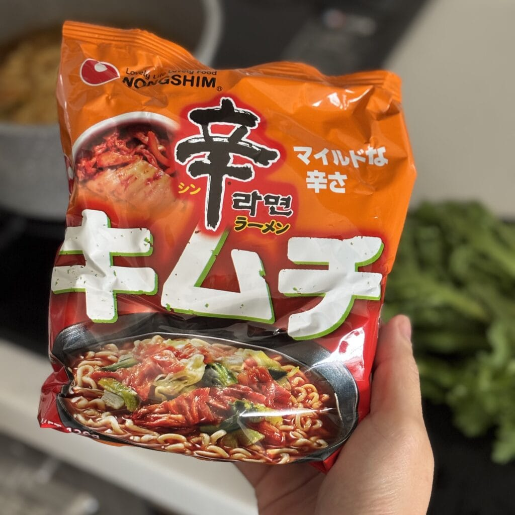 「辛ラーメン」マイルドな辛さ