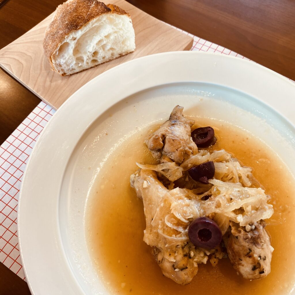 鶏のオリーブ煮
