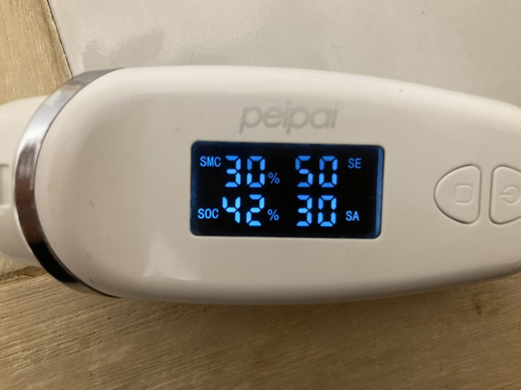 スキンケア後スキンチェック 水分量 油分量