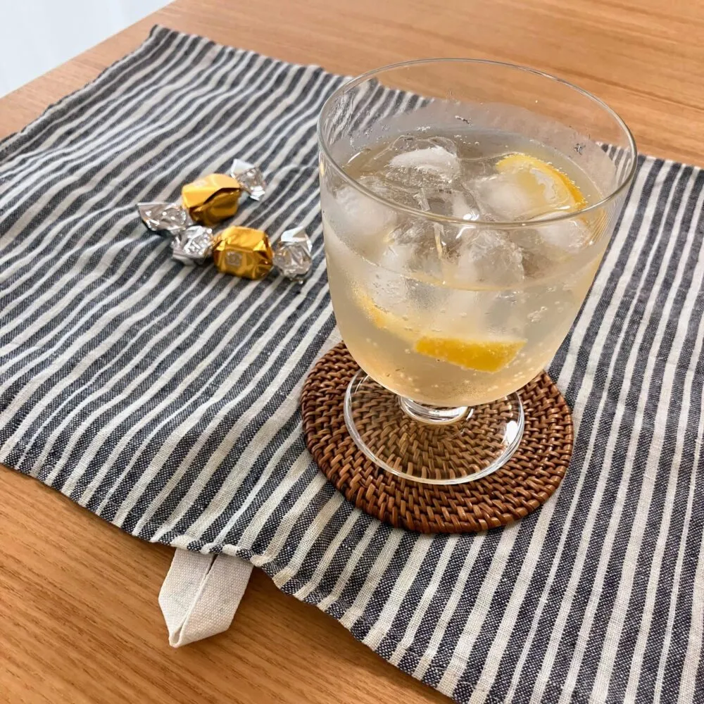 栗原はるみさんの「ジンジャーシロップ」　炭酸水割り