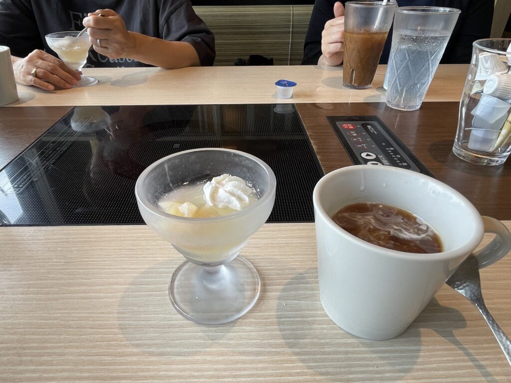 すりおろし白桃ゼリー