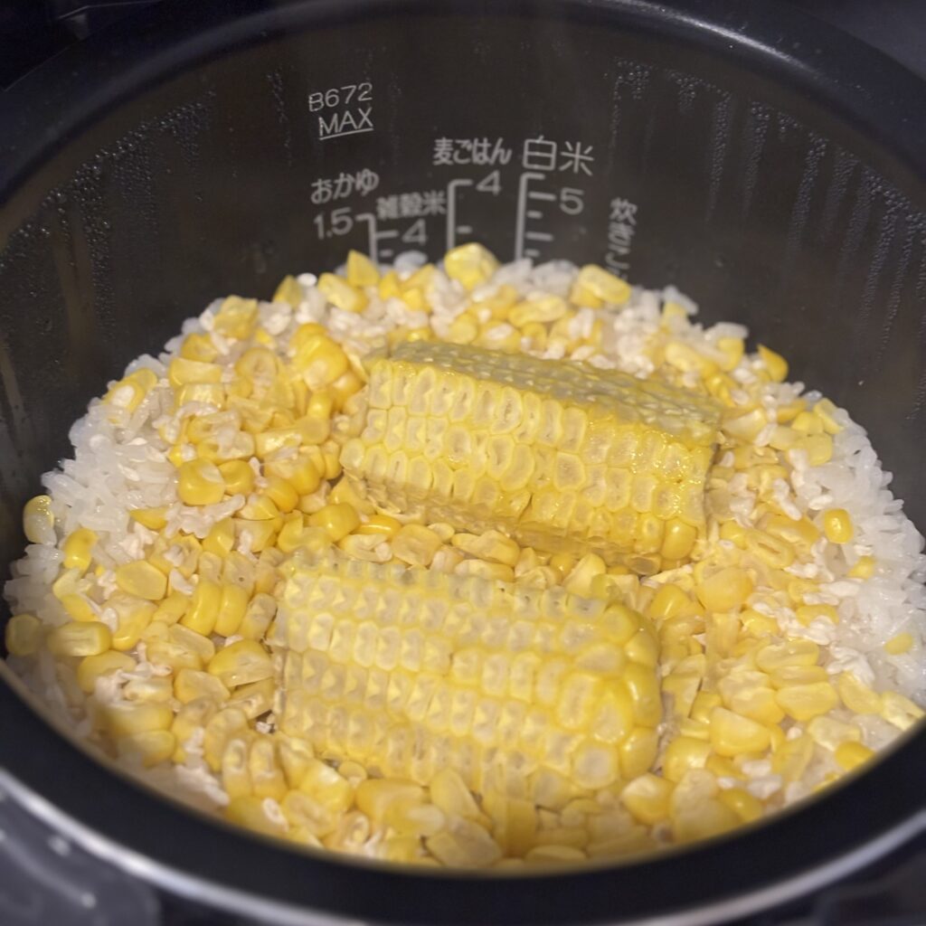 塩麹とうもろこしごはん
