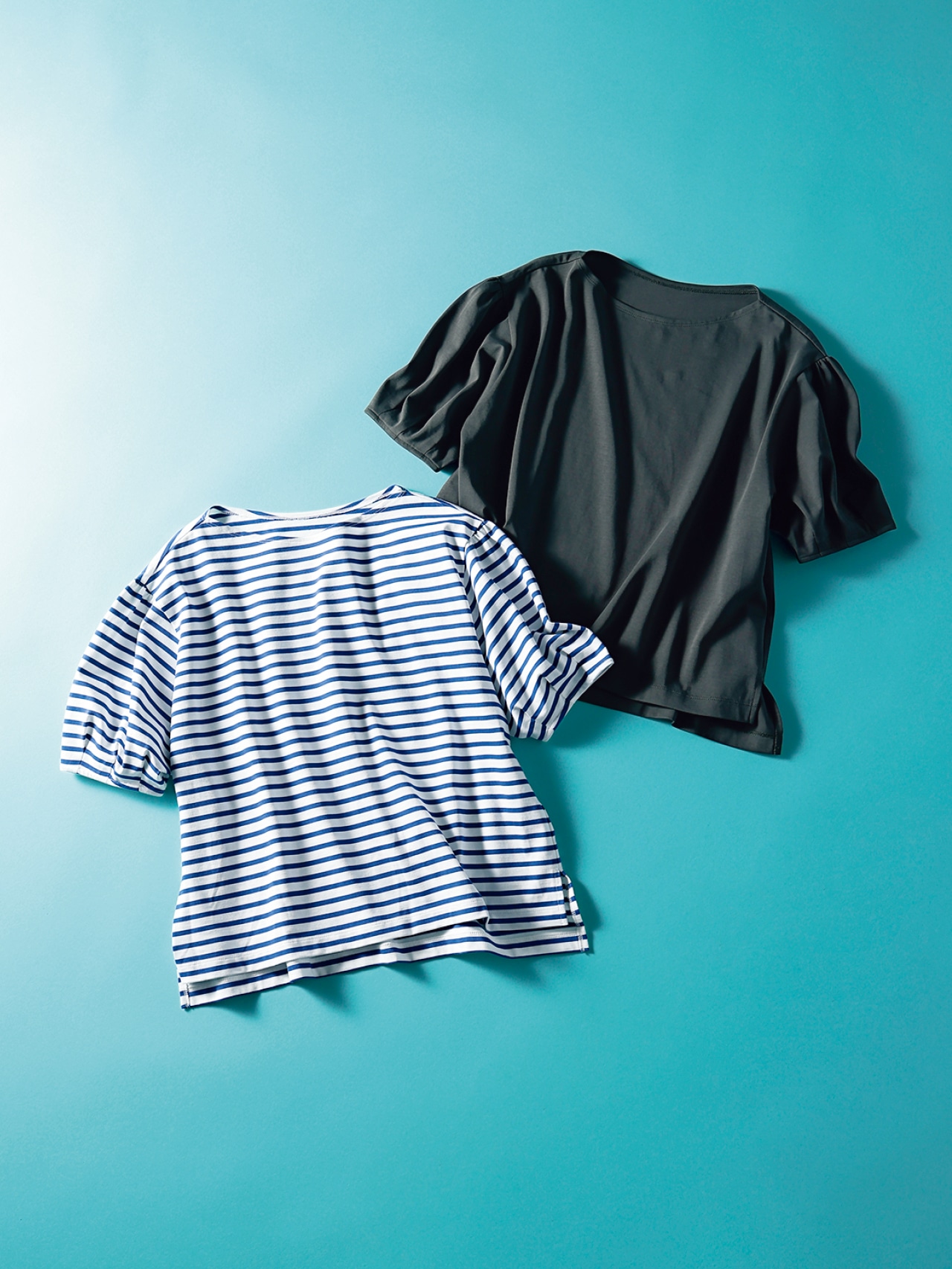 12closet（トゥエルブクローゼット）【洗える】５分袖ボリュームトップス