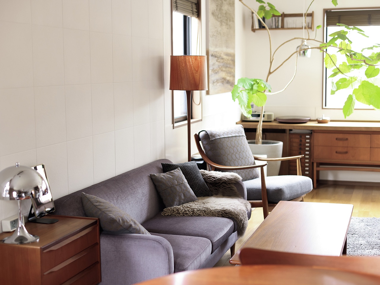 内田彩仍さんの自宅のリビング