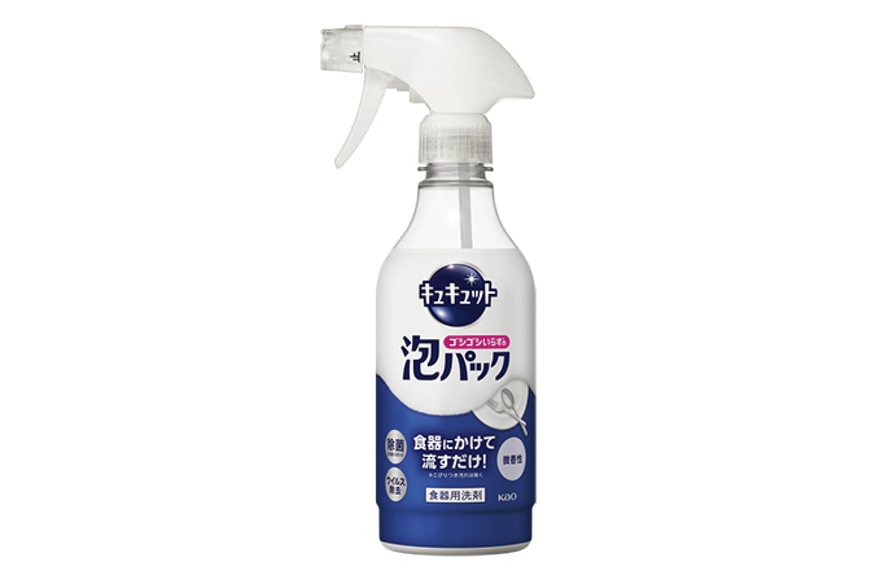キュキュット ゴシゴシいらずの泡パック／花王