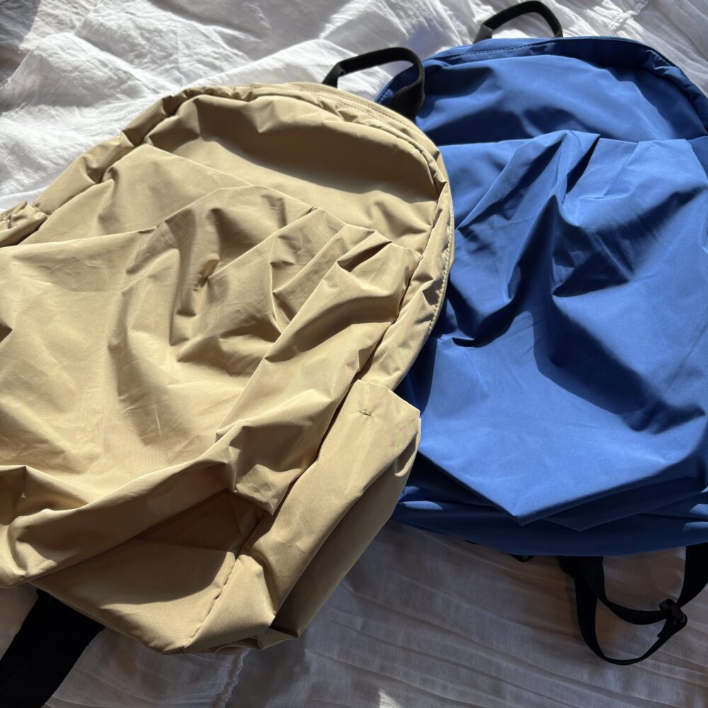 emmi eco 撥水ギャザーボディーバックパック バックパック