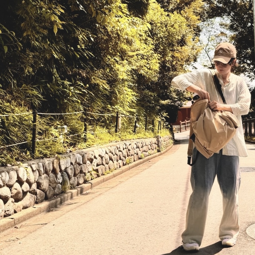 emmi eco 撥水ギャザーボディーバックパック バックパック　ママ