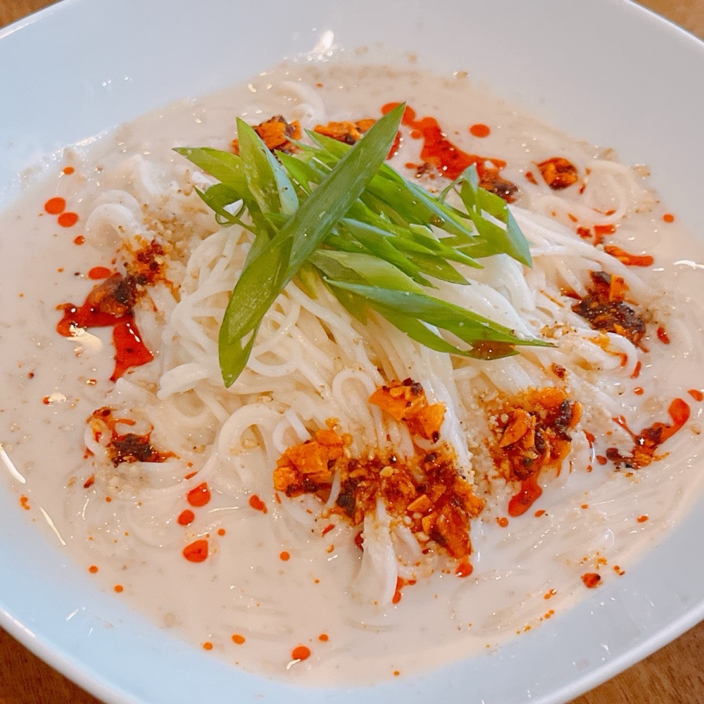 温麺　簡単レシピ　豆乳