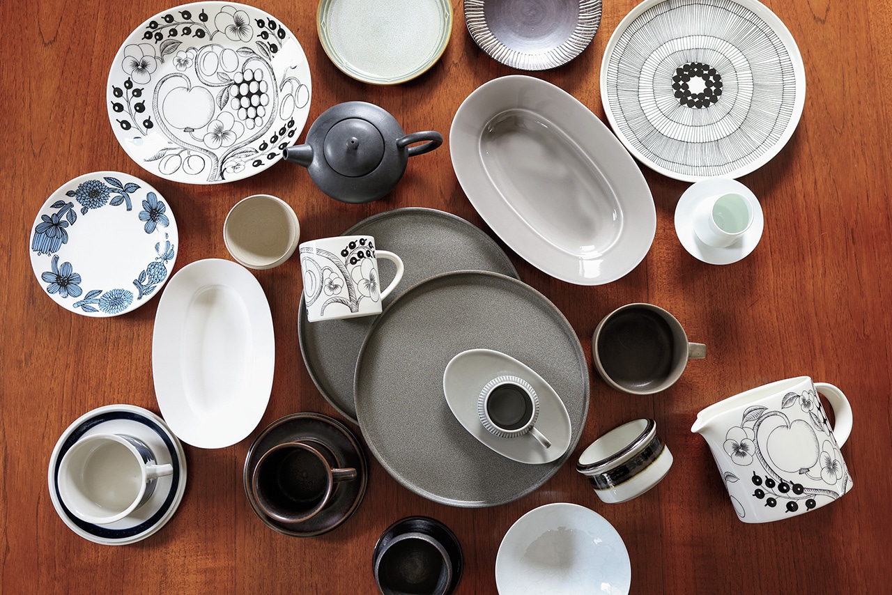 内田彩仍さんのアラビアのヴィンテージや「パラティッシ」シリーズ　ユミコイイホシポーセリンのオーバル皿