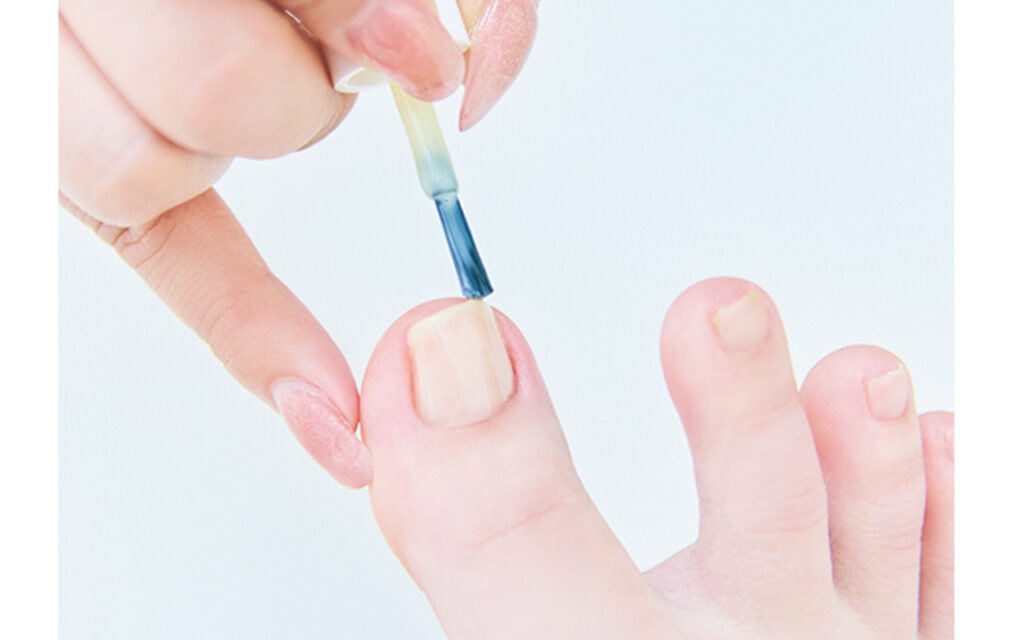 先端を塗ってから面を塗るとはがれにくい