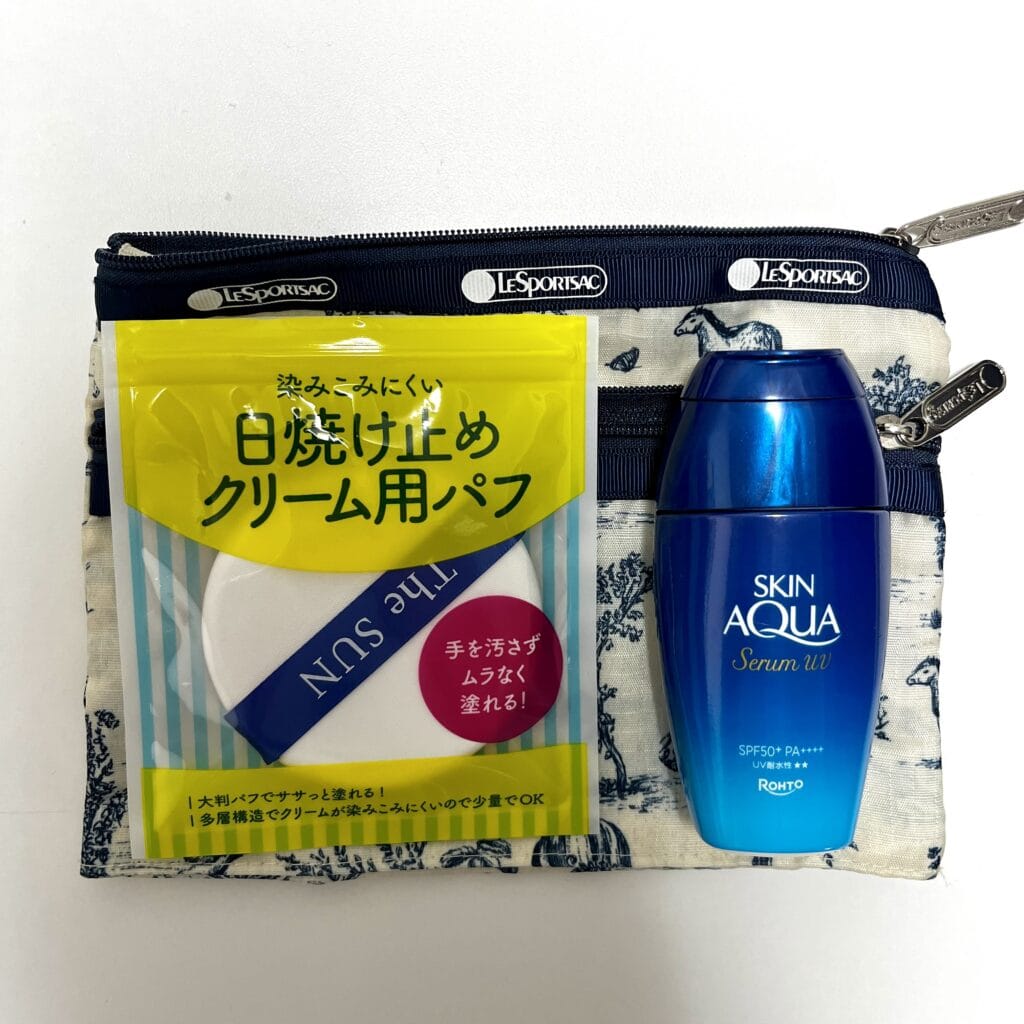 パフ　日焼け止め