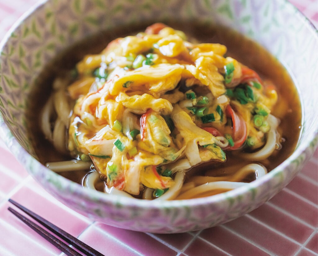 あんかけのとろみがやさしい味わい「ふわとろ天津うどん」レシピ／今井 亮さん