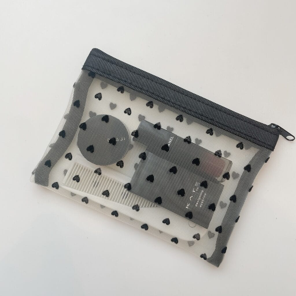 セリア　ハートポーチ